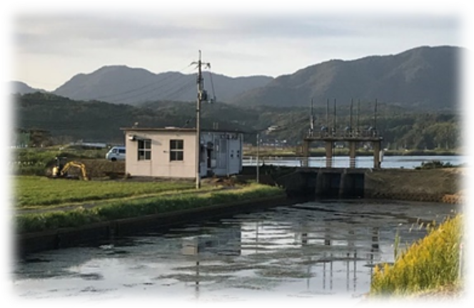 既設の排水機場①