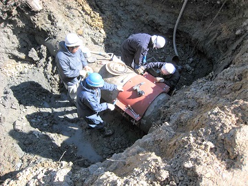 漏水の修理工事