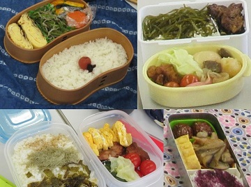 持ち寄ったお弁当（一部）