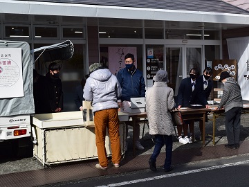 アエレールきほくでの校外販売の様子