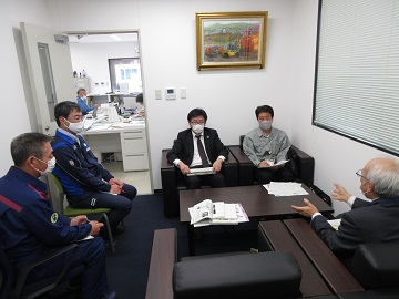 JR貨物松山営業所で開催された情報交換会の様子