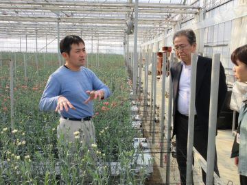 真鍋氏から生産に係る説明