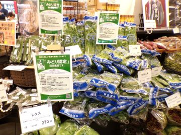 みどり認定者の野菜コーナー