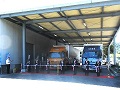 進発式のテープカット