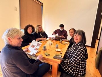 海外からのグルメツアーの様子(はたやま夢楽提供)