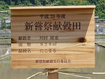 献穀田看板