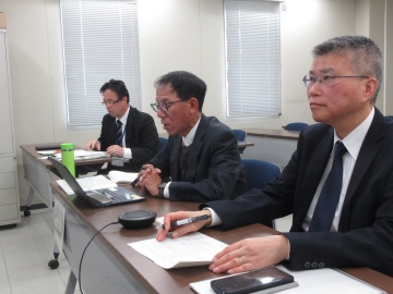 支局長の挨拶の様子