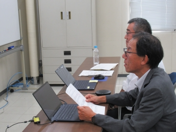 支局長の挨拶の様子