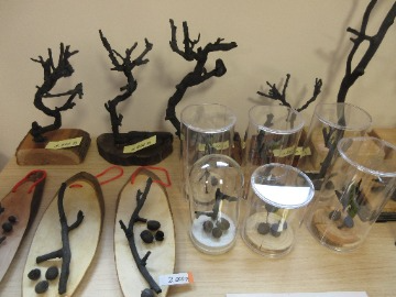 枝や果実を利用した炭製品