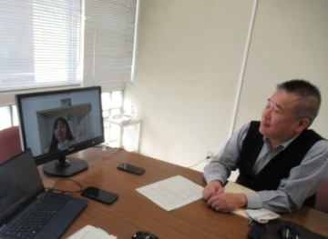 Webでの意見交換の様子