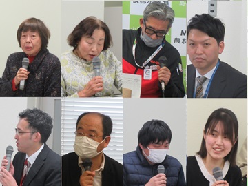 発言される参集者たち