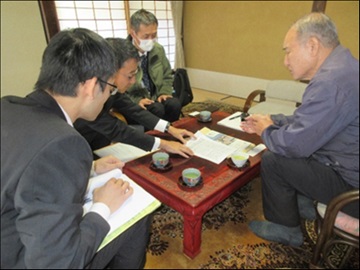 酒造会社と意見交換の様子