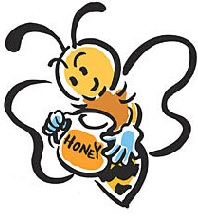 蜂のイラスト左向き