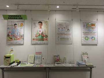 パネル展示とパンフレット