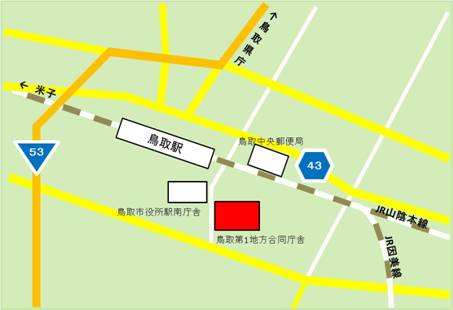 所在地の地図