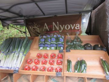 野菜の販売風景