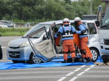 多重衝突事故救出訓練