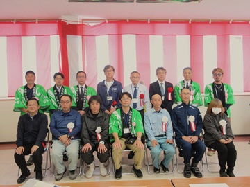 記念撮影の写真