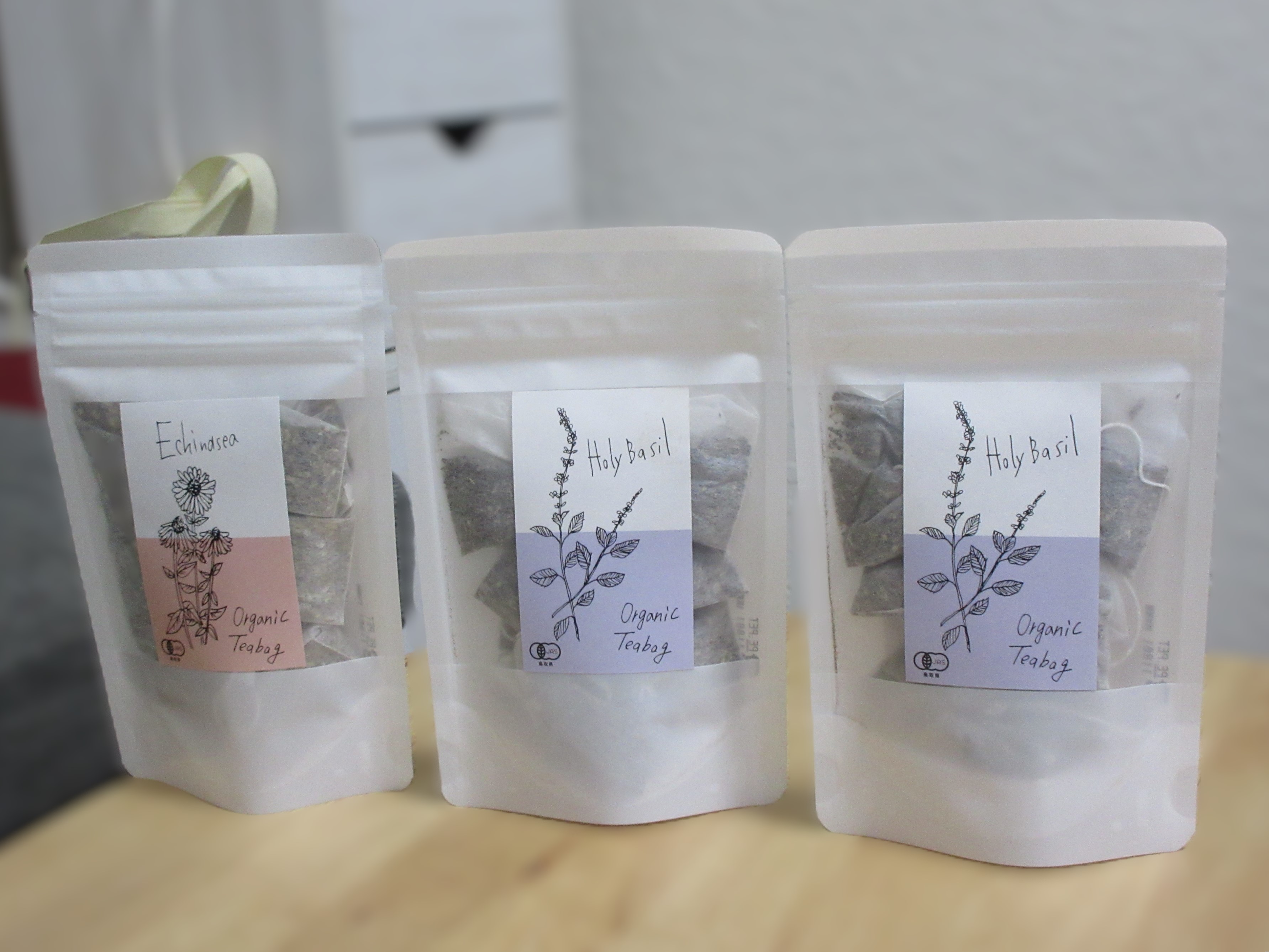 有機のハーブティー