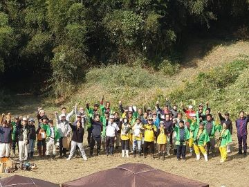 競技終了後の集合写真「来年も頑張るぞ!」