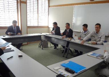 長門市から施設概要の説明