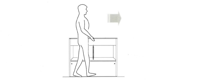 ゲートを通行する様子