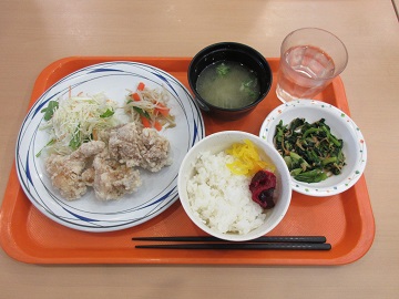 福島県産米を使用した定食