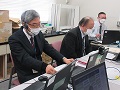 清水地方参事官（写真左）の挨拶