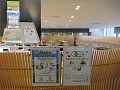 食堂入り口 パネル展示・チラシ配布
