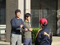 中田事務局長(左)・濵田組合長(中)