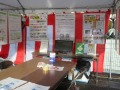 パネル展示と動画紹介コーナー