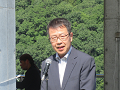 挨拶する農政局長
