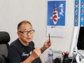 錦鯉について熱心に語る小西さん