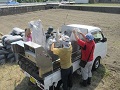 軽トラック搭載型マニアスプレッダーへの積込み