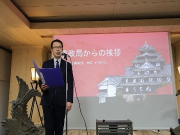 中国四国農政局長による挨拶の様子