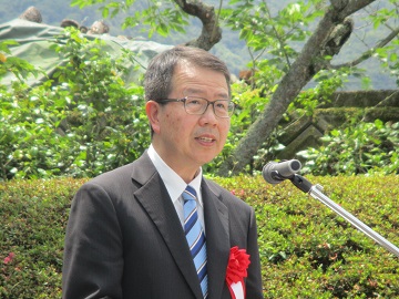 挨拶する中国四国農政局長