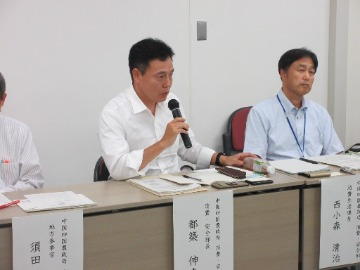 都築消費・安全部長のあいさつ