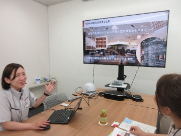 自社の活動をご説明いただきました