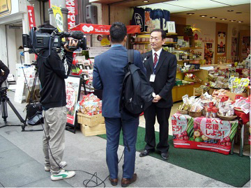 マスコミによる取材