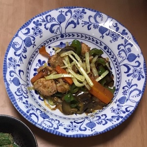 黄ニラの野菜炒め