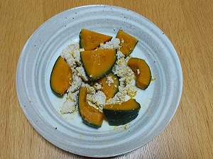 かぼちゃの鶏そぼろ煮