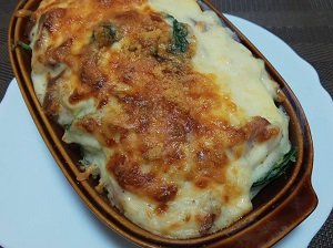 ほうれん草のグラタン