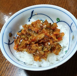 ゴーヤの佃煮丼