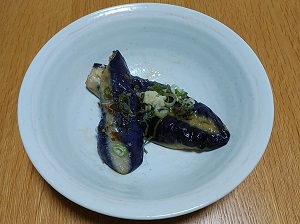 揚げ茄子の酢の物