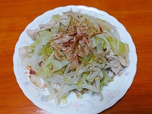 レタスともやしの冷しゃぶ風