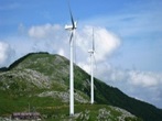 風力発電の様子