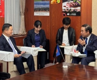 with H.E. Dr. Kao Kim Hourn