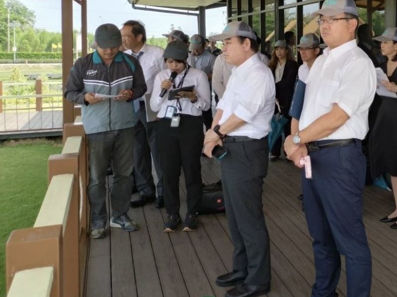 Visit to the Japan-Thailand Joint Venture Demonstration Farm