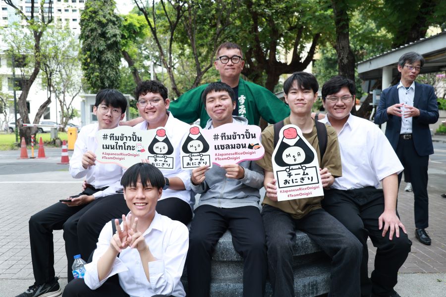 onigiri PR event at Chulalongkorn University in Bangkok