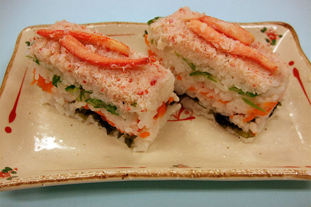 Oshizushi (pressed sushi)